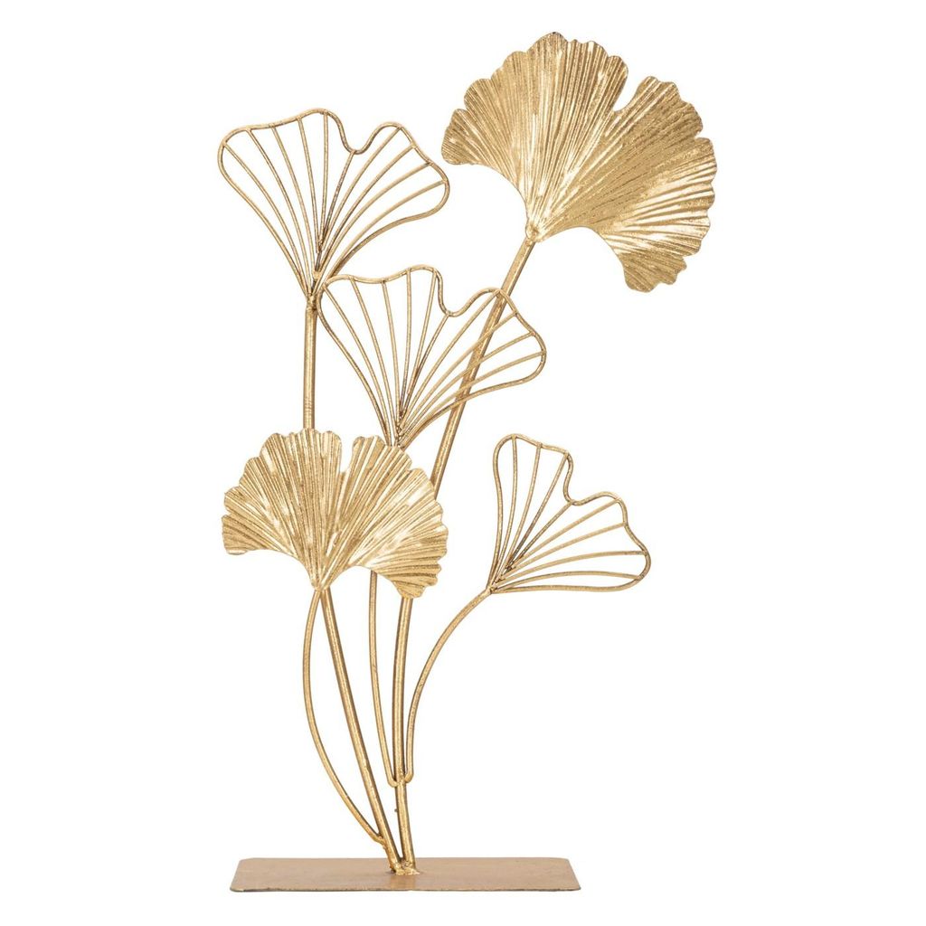 Asztali dekoráció, ginkgo biloba, nagy, arany - GINKGO - Butopêa akciós termékkép 1